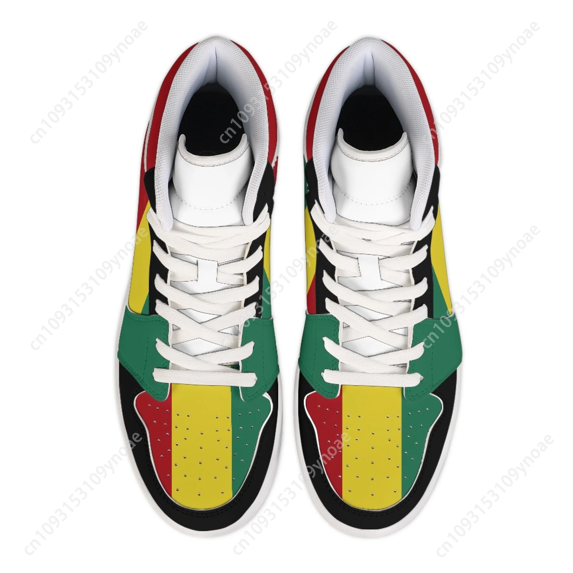 Повседневные баскетбольные кроссовки с эфиопским флагом Лев Юды удобные дышащие