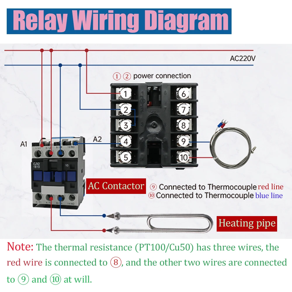 Умный регулятор температуры REX-C100 PID Универсальный стандартный релейный выход