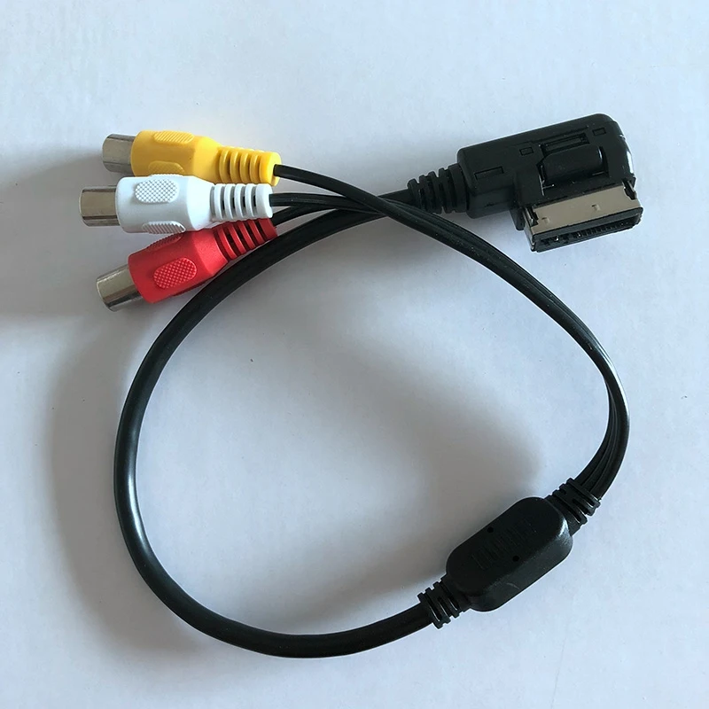 1 шт. AMI AUX кабель-адаптер 3RCA DVD-видео аудио входной провод для A3 A4 A6 A7 A8 Q5 Q7 R8 MMI