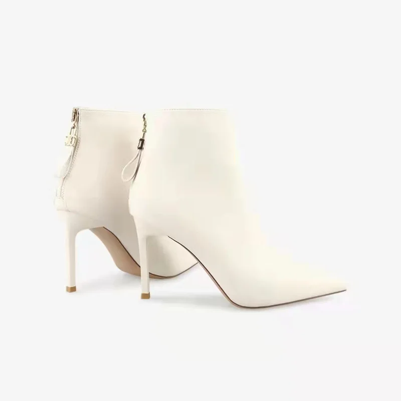 Sexy High Heels Shoes Ankle Pointed Toe Women Boots 2022 Autumn New Fad Goth Chelsea Boots Designer Pumps Casual Shoes for Women