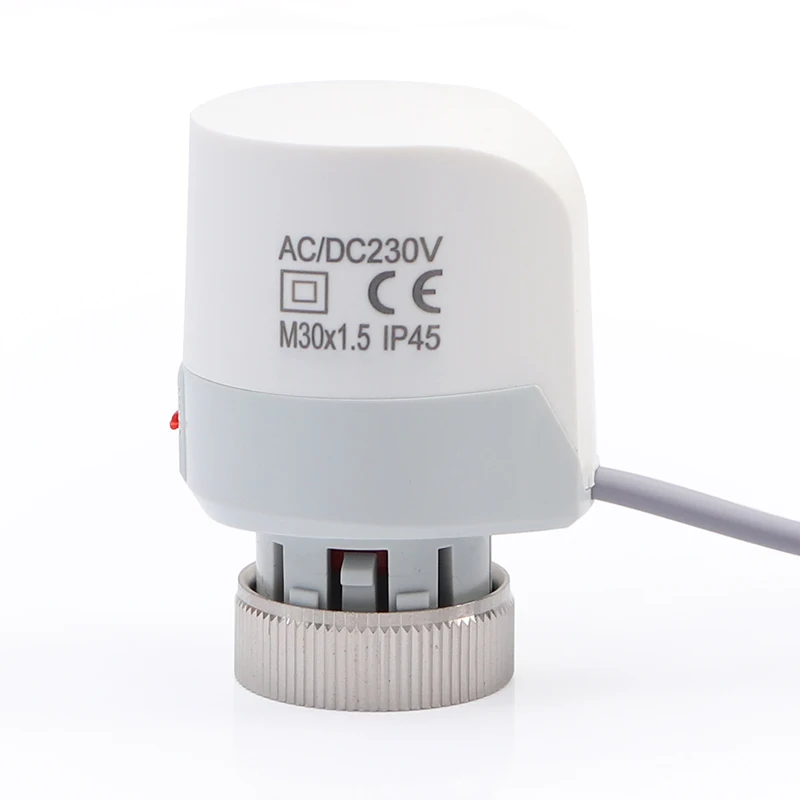 230 В 2-проводной нормально закрытый электрический термопривод для системы