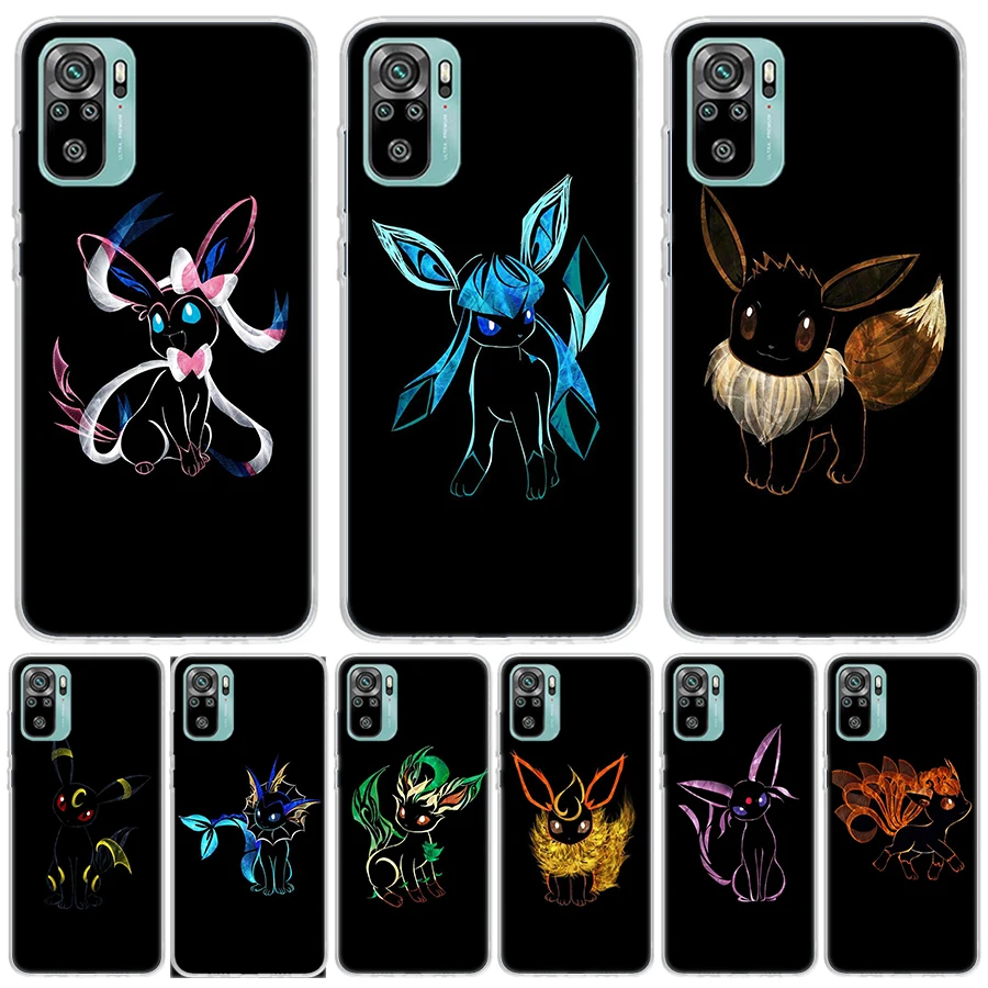 

Anime Pokemon Eeveelution For Xiaomi Redmi Note 10S 10 11S 11 9S 9 8T 8 Pro Phone Case 11T 5G 11E 9T 7 6 5 5A 4X Fundas Cover Co