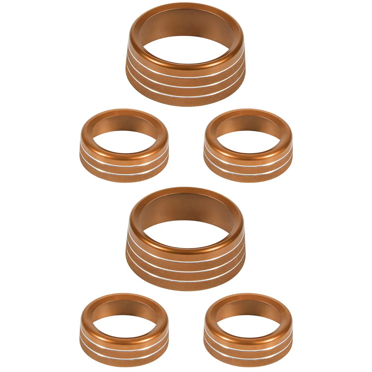 

6 Air Conditioner Decorative Ring Car Interior Button Ornaments