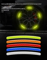 1set20pcs new cars rim luminous warning sticker car motorcycle bicycle tires reflective stickers strip