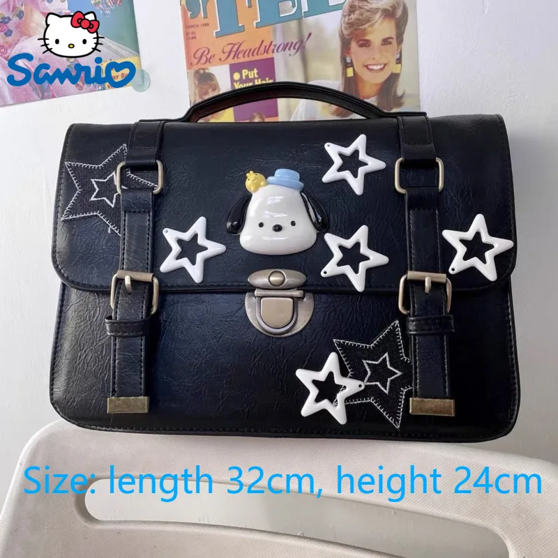 

Женский вместительный рюкзак Sanrio Kuromi послеacco, с изображением звёзд, в стиле преппи