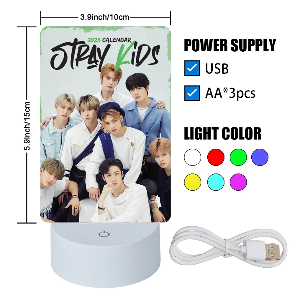 KPOP Stray Kids Album Gift Box Include Keychain Sticker Standee Photocard Tote Bag Lanyard
