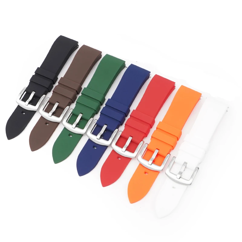 Ремешок силиконовый для часов Omega Moonswatch Seiko Tudor Casio Rolex водонепроницаемый 20 мм 22 -