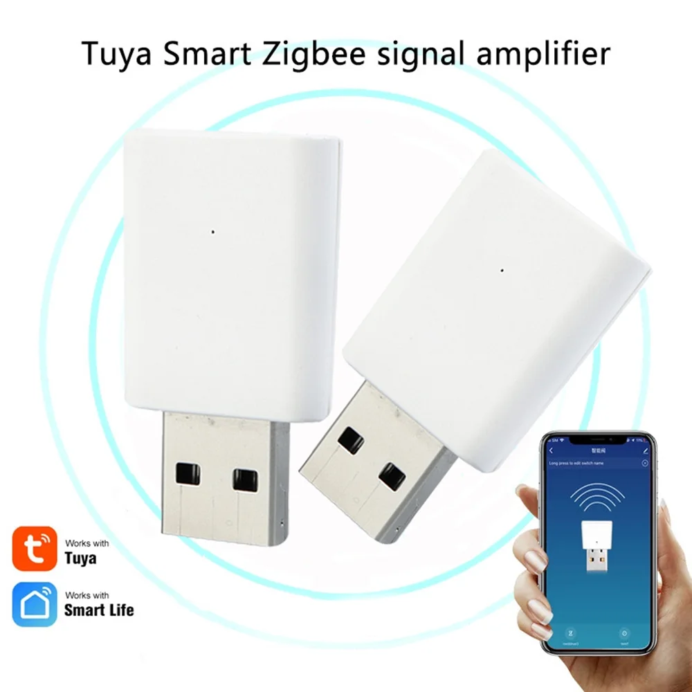 

Tuya Zigbee Signal Repeater USB Extender Amplifier for Zigbee Sensors Work with Zigbee Gateway Smart Home Devices Automation