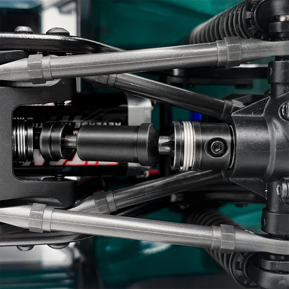 YEAHRUN 1 пара стальной приводной вал коробки передач CVD шарнир для TRX-4M Bronco Defender 1/18 RC