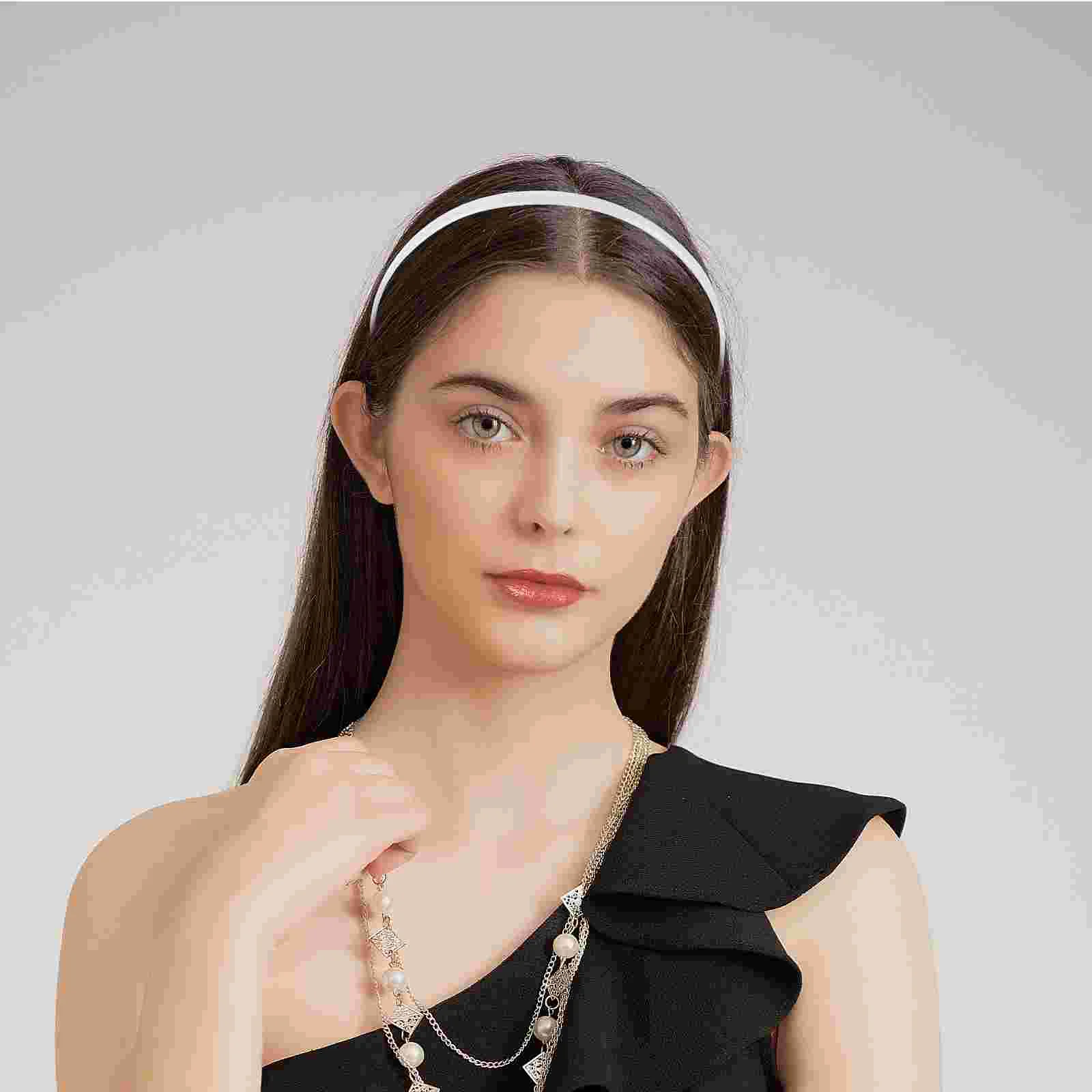 

12pcs Headbands DIY White Hair Hoops Plain Hair Bands Hair Accessories for Crafting