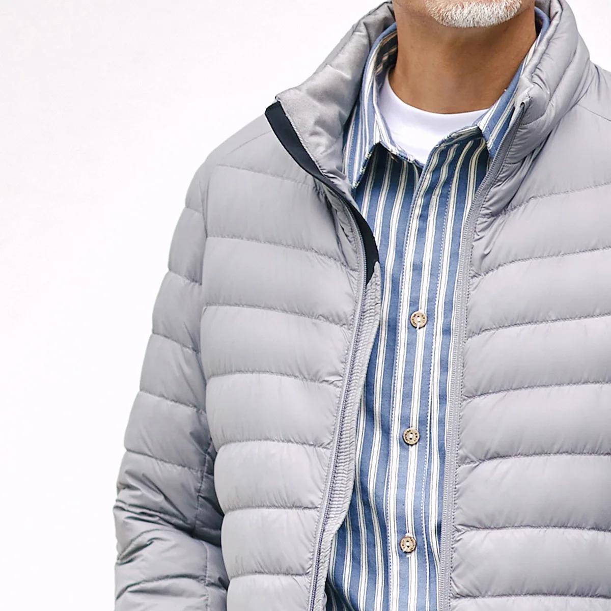 TANBOER Daddys Favorite Foldable Winter Lightweight Packable Men's Duck Down Filled Puffer Jackets TF216201-1