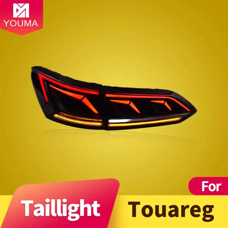 Автомобильный Стайлинг для VolksWagen Touareg задние фонари 2019-2023 задний фонарь сигнал DRL