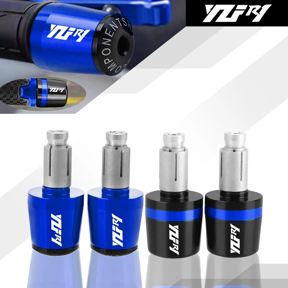 

YZFR1 Motorcycle 7/8'' 22 mm handle bar grips ends For YAMAHA YZF R1 YZF-R1 1998 1999 2000 2001 2002 2003 2004 2005 2006-2020