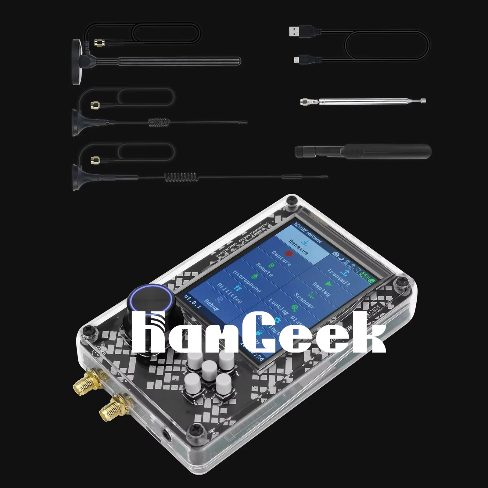 HamGeek NEW PortaPack H2M Signature Edition для радио R9 SDR MAX2839