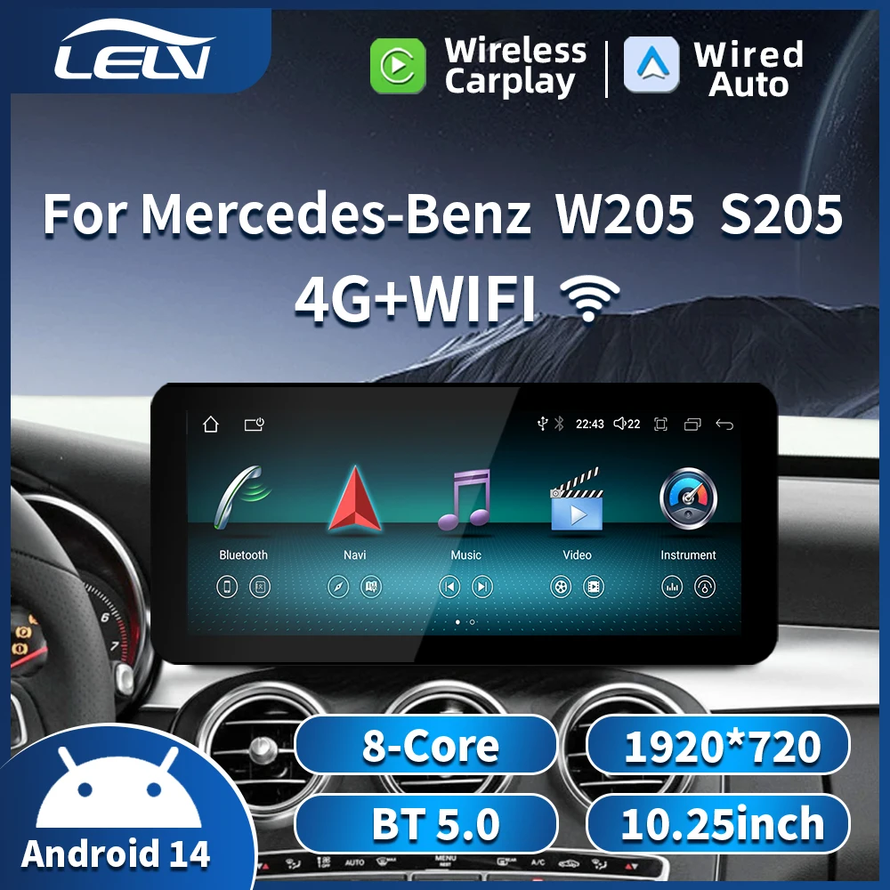 Новый Автомобильный мультимедийный беспроводной Android Авто CarPlay 10 25 дюймовый