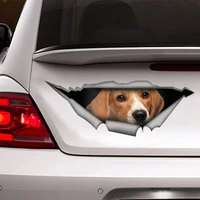 beagle car decal vinyl decal car decoration funny decal dog decal pet decal