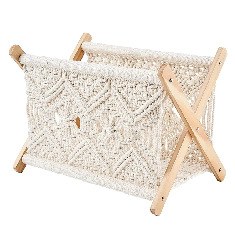 

Bohemian Magazine Rack Storage Rack For Books, Newspapers, Home Decoration