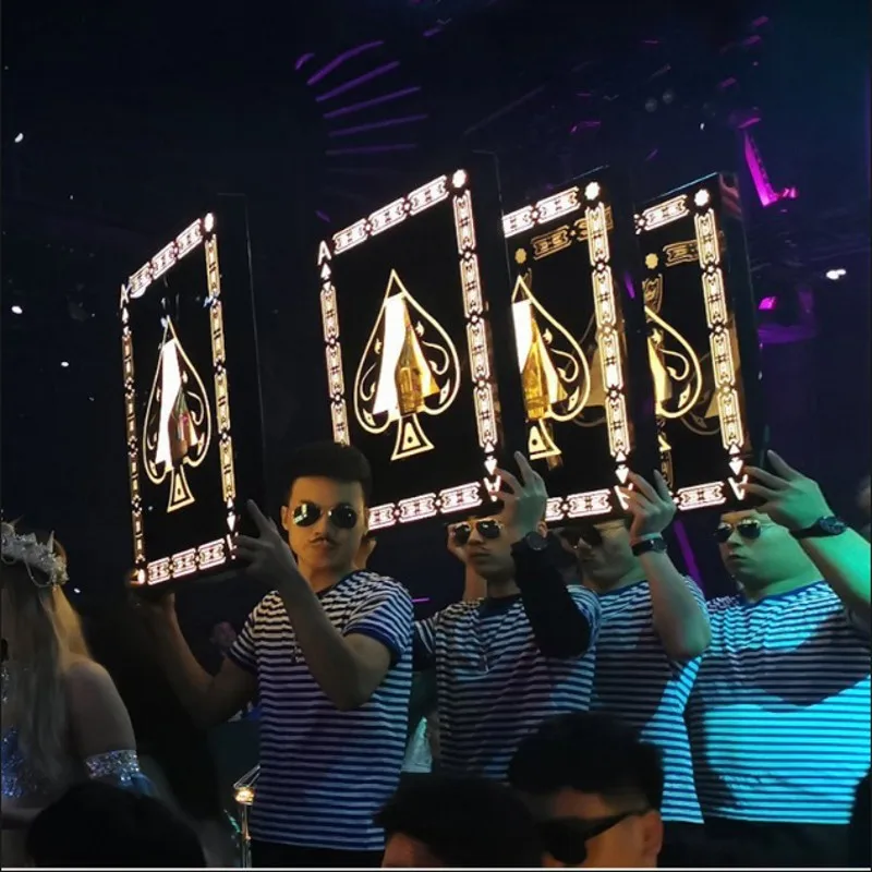 

GlowBar перезаряжаемая мигающая подставка для стойки цвета шампанского