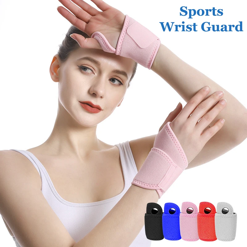 

Adjustable Soft Wristbands Wrist Support Bracers For Gym Sports Wristband Carpal Protector Breathable Wrap Band Strap Safety 8