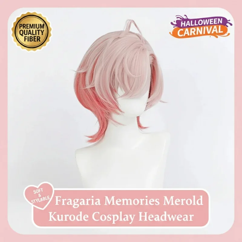 Фото ▶ ❤ Головной убор для косплея Fragaria Memories Merold Kurode, головной убор для Хэллоуина и карнавала, аксессуары для аниме, унисекс ❤ ◀ №1