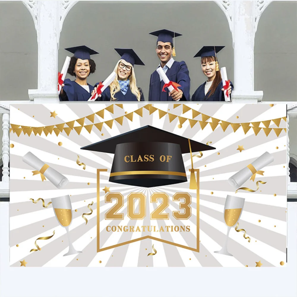 

Congratulations Class of 2023 Graduation Party Decor Photography Backdrop Background Grad Congrats Party Graduation Party Decor