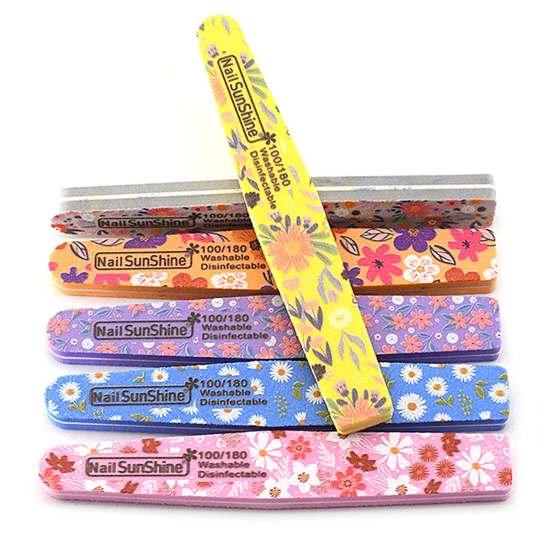 

2 шт./лот пилочки для дизайна ногтей для маникюра и педикюра 100/180 аксессуары для ногтей Гель-лак полировальные буферы губка инструменты для ухода за ногтями