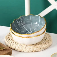 6 5 inch lace bowl simple nordic style underglaze ceramic rice bowl tableware snack bowl salad bowl noodle bowl