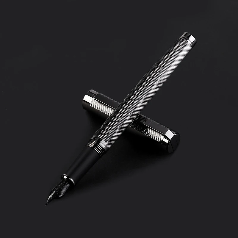 

Канцелярские принадлежности для бизнеса, ручки из серебра 03972 пробы, качественная металлическая ручка с зажимом для каллиграфии, Офисная ручка с высокими чернилами, школьные принадлежности для письма