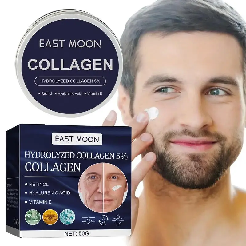 

Moisturizer Face Cream Men Collagen Cream 50ml Fine Lines Reduce Cream Anti Age Moisturizing Cream Pore Reducer Firming Cream