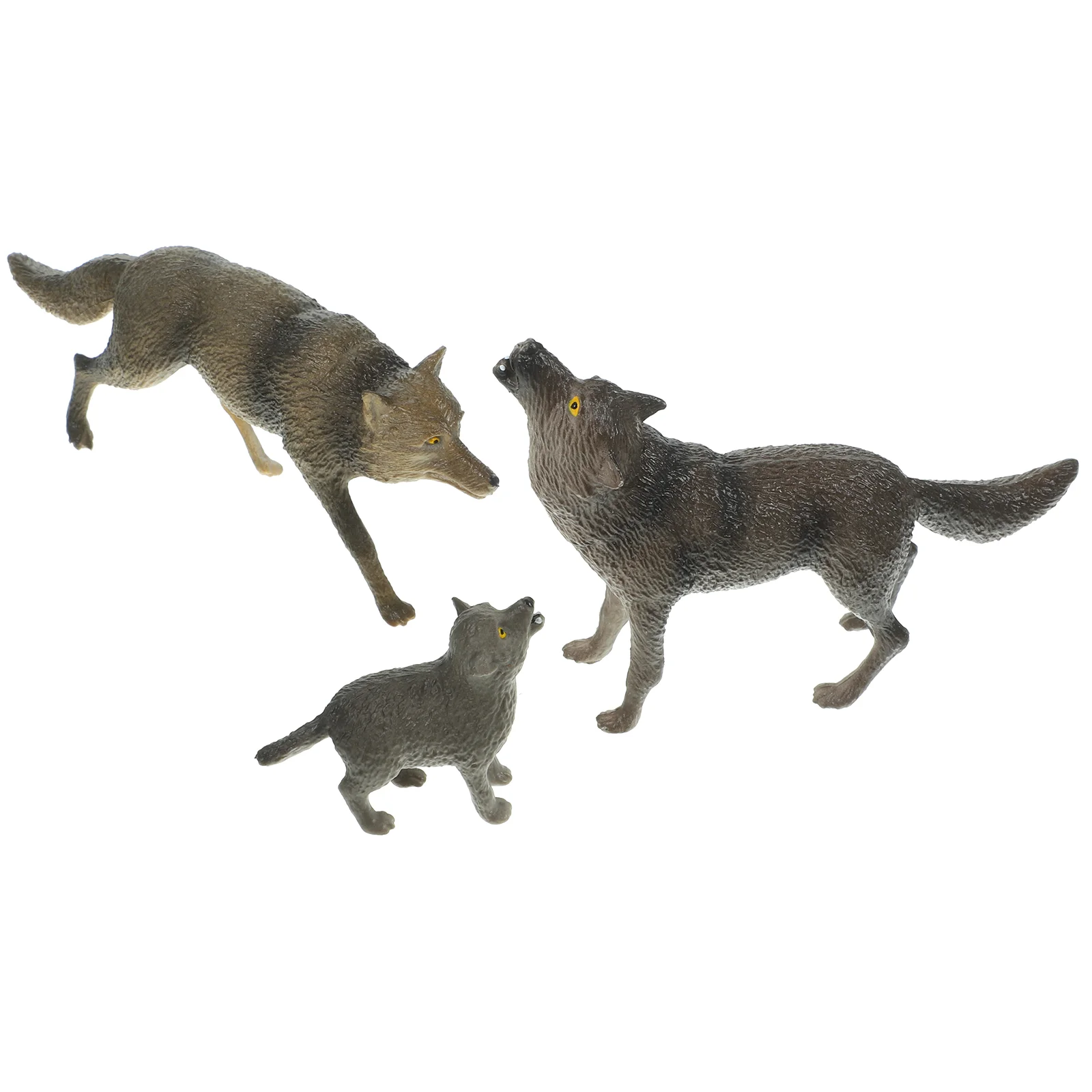 

3 шт., пластиковые фигурки волка