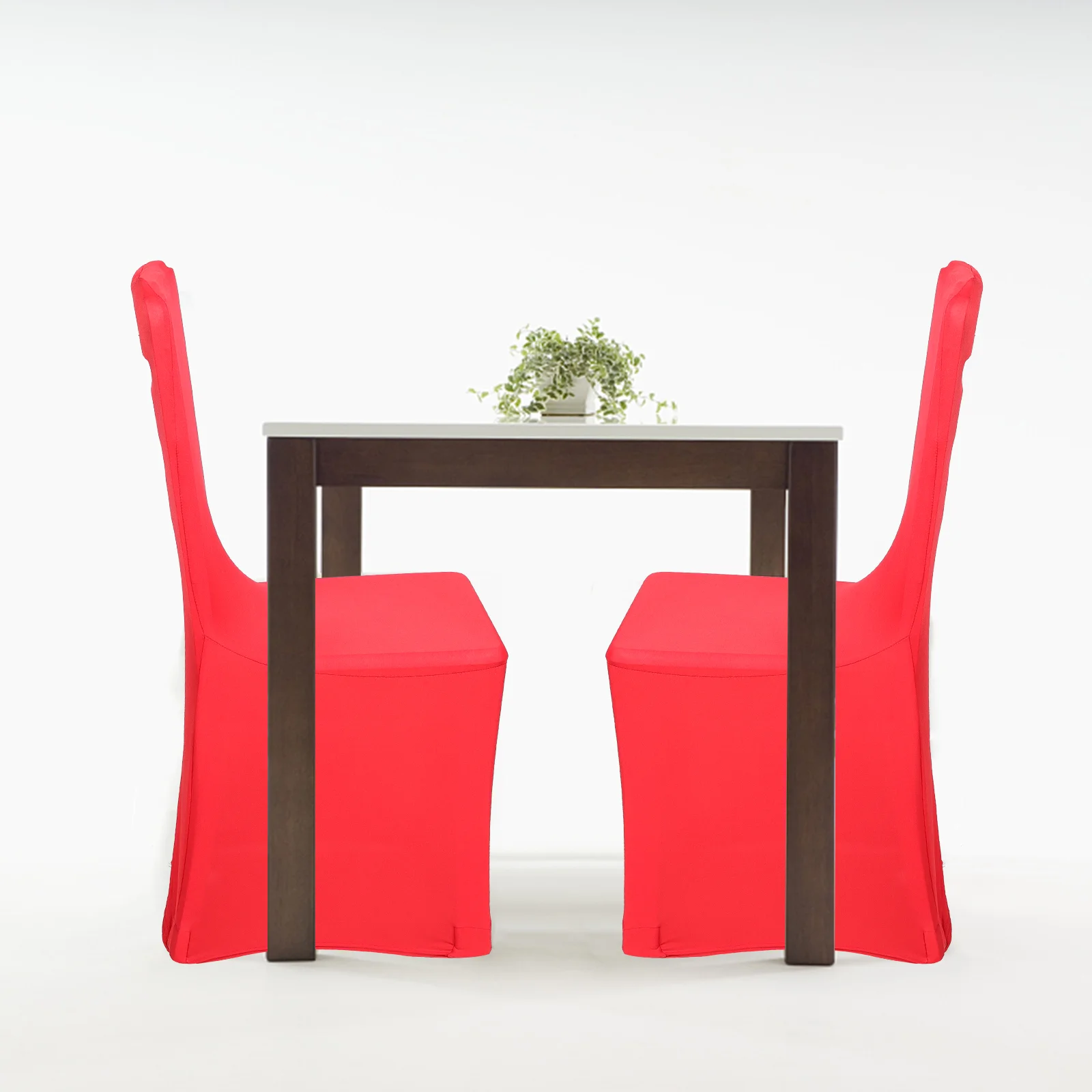 

2pcs Party Banquet Party Chair Covers Red Chair Sashes for Party Banquet Wedding Chair
