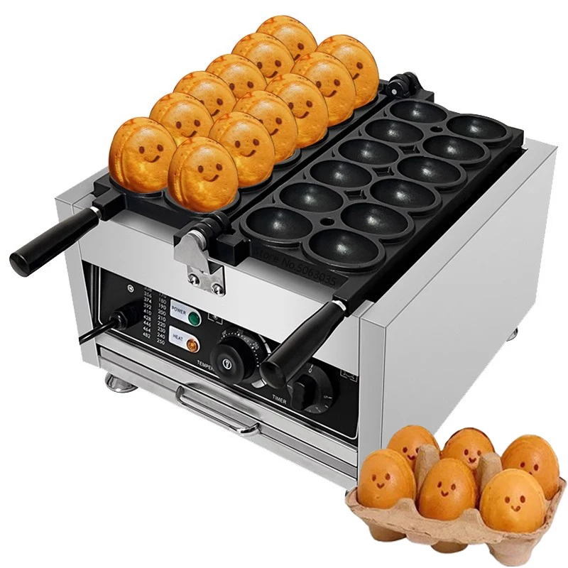 

12 Holes Electric Waffle Iron 110V/220V Egg Shape Waffle Machine Commercial Eggs Waffle Maker Pastry Baking Machine