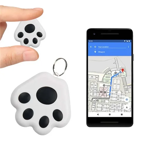 Новый мини-беспроводной Bluetooth GPS-трекер для домашних животных, скрытое умное устройство слежения против потери для собак, кошек, локатор, ошейник для домашних животных, аксессуары
