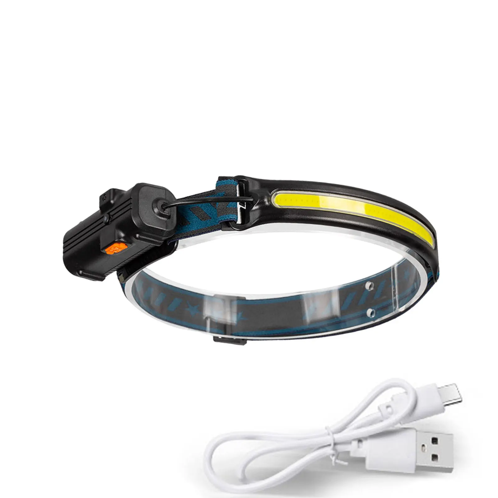 

Induction Headlamp 6 Lighting Modes COB LED Headlamp With Built-in Battery USB Rechargeable Flashlight Headlamp Torch
