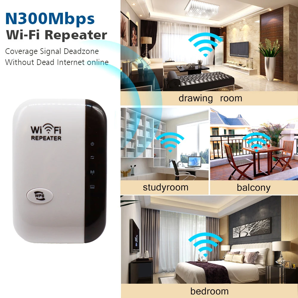 Беспроводной повторитель сигнала Wi-Fi 300 Мбит/с |