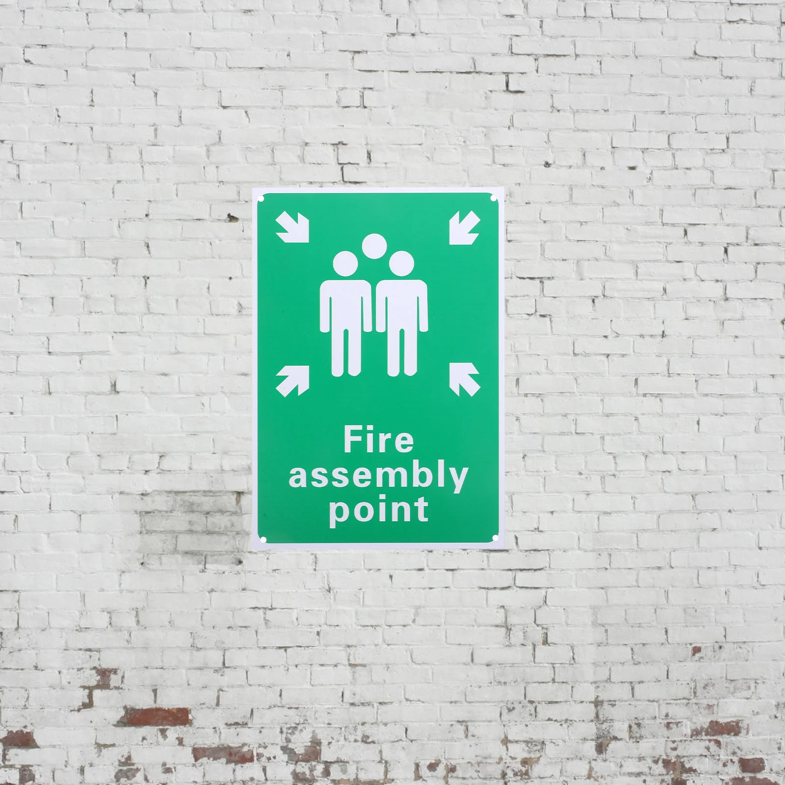 

Emergency Assembly Point Sign PVC Board Sign Operational Fire Safety Sign for Office Bar Garage