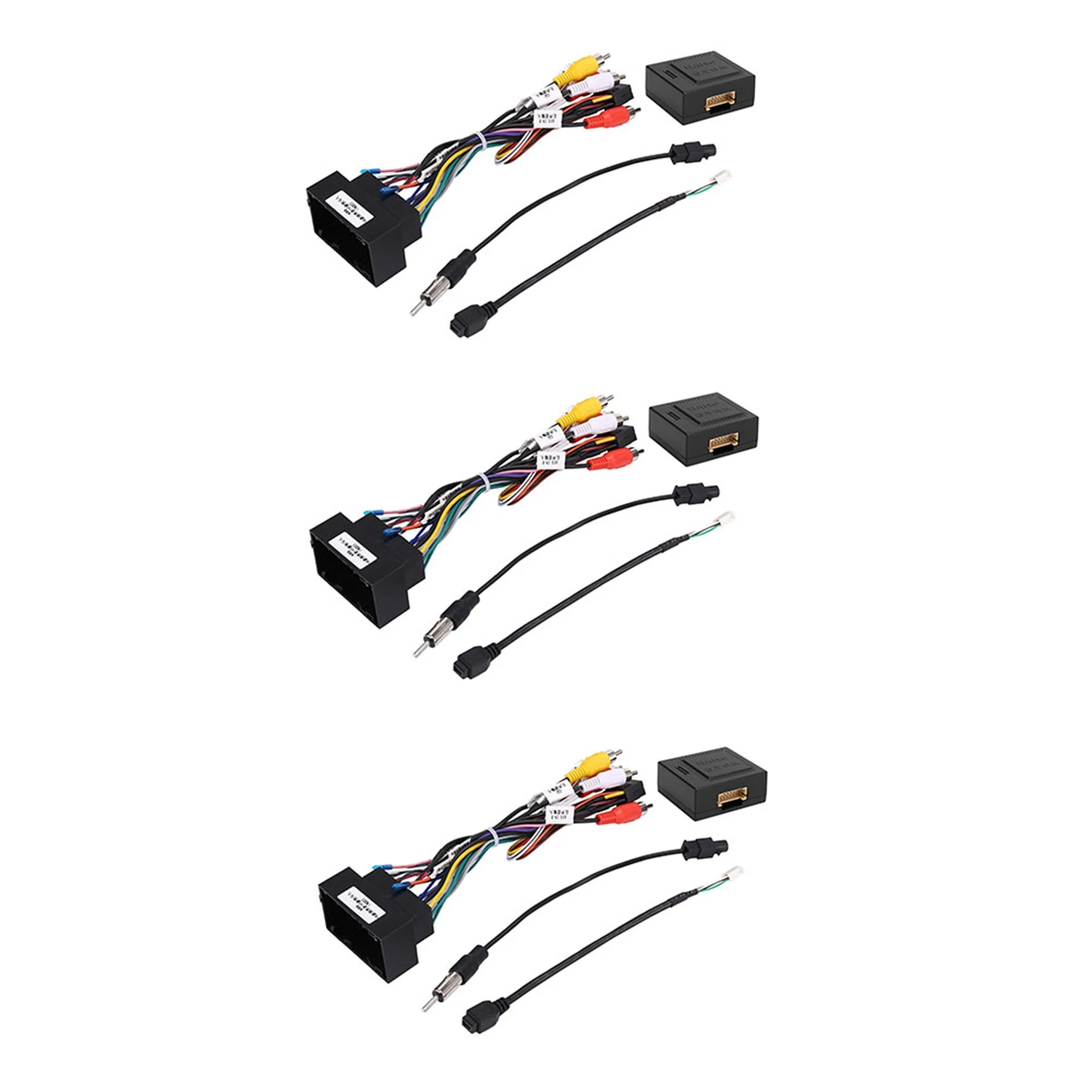 

3-х 16-контактный Проводной USB-кабель с can-шиной для Jeep Cherokee 15-19/Compass 2017 +/Wrangler/Renegade/Fiat 500