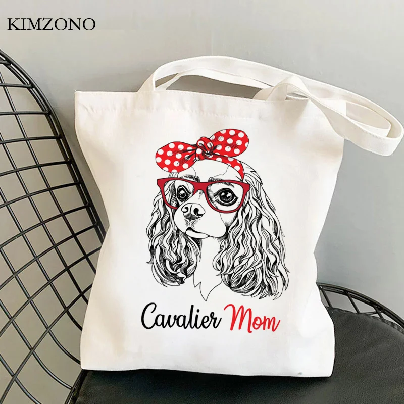 

Сумка для покупок Cavalier King Charles Spaniel, эко-сумка для покупок, сумка из искусственной кожи, сумка-шоппер