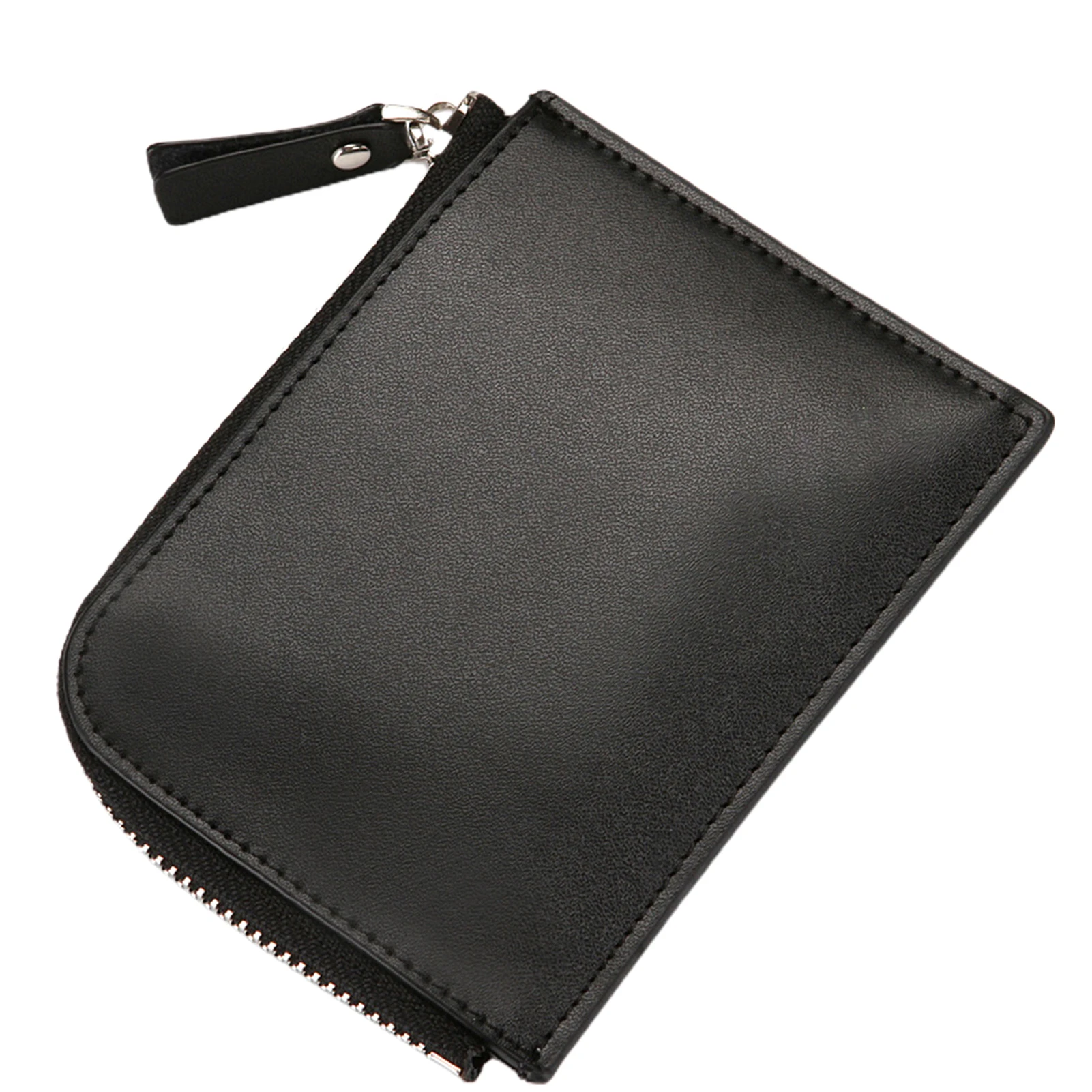 

PU Leather Wallet Large Capacity Multiple Card Slots Zipper Purse Best Gift Multifunction Zipper Card Pouch for Men Women