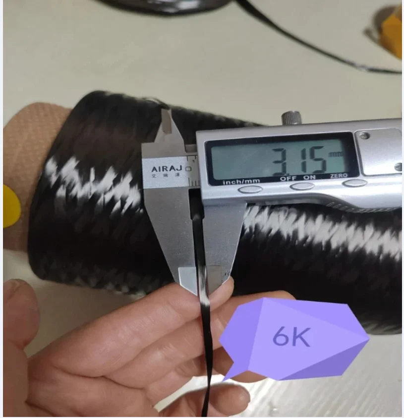 500 м углеродное волокно 6K волоконный буксир Торнель нить лента 3530MPa длина