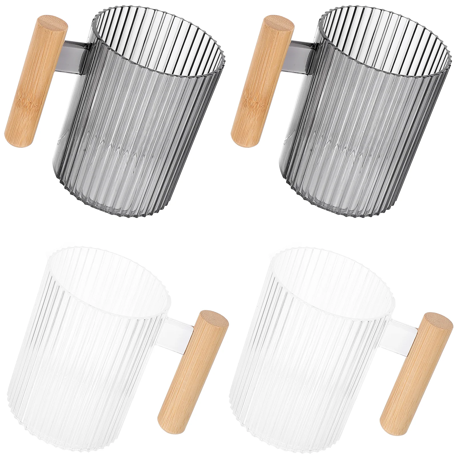 

4 Pcs Cup Mouthwash Bathroom Cups Travel Holder Mugs Tumbler Brushing Plastic Holders Supplies
