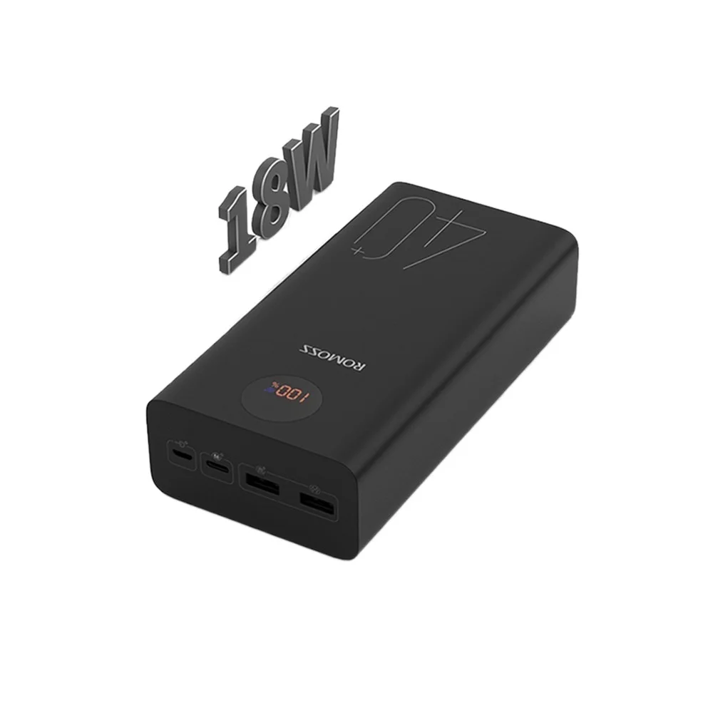 

Внешний аккумулятор Zeus на 40000 мА · ч, 18 Вт, PD QC 3,0