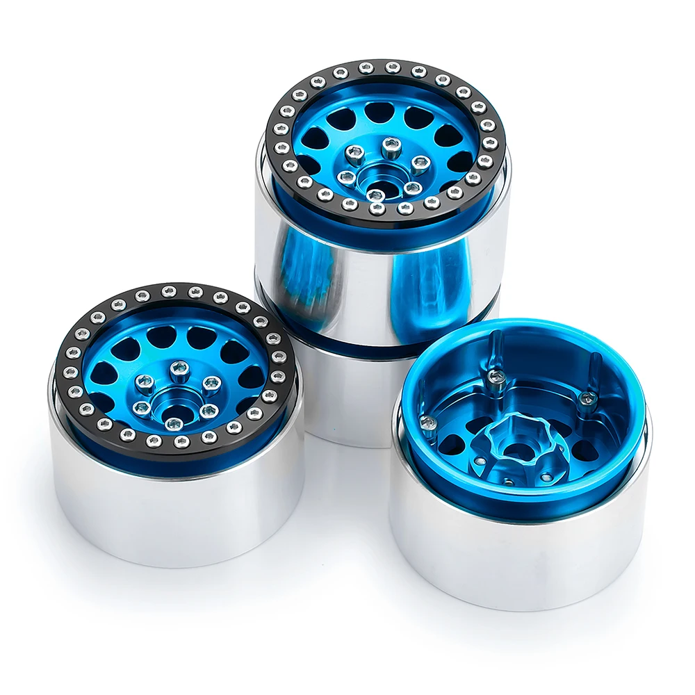 AXSPEED 4 шт. алюминиевый сплав 1 9 дюймов Beadlock диски для Axial SCX10 II 90046 AXI03007 Φ D90 1/10 RC