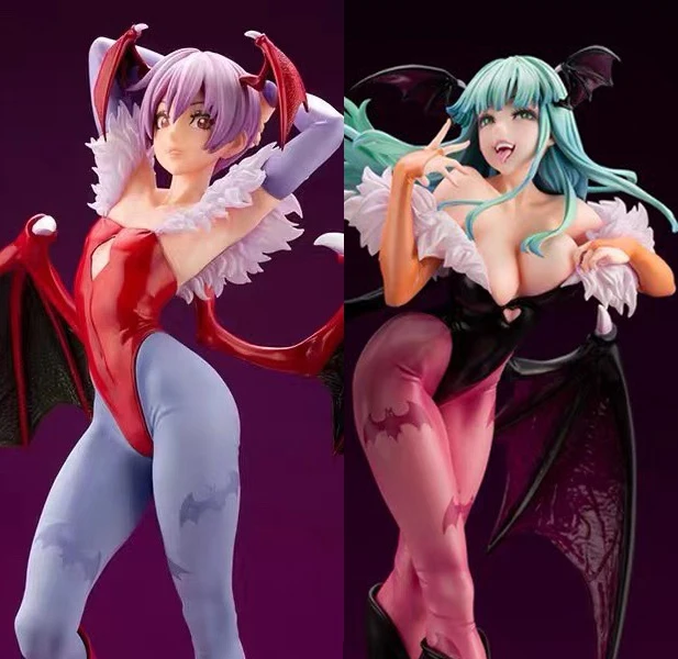 

Genuine Anime Vampireed Hunter Morrigan Aensland Darkstalkers Bishoujo Lilith Pvc Action Figurine Collection Model Toy Gifts