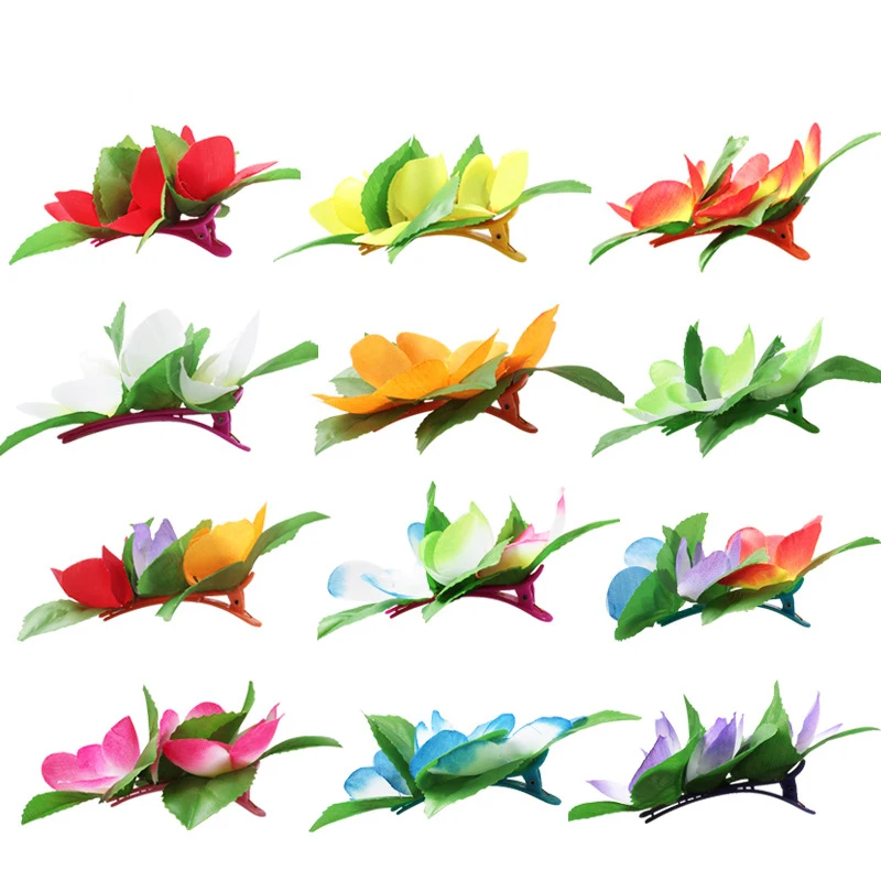 

Заколки для волос в богемном стиле с цветами, 12 шт.