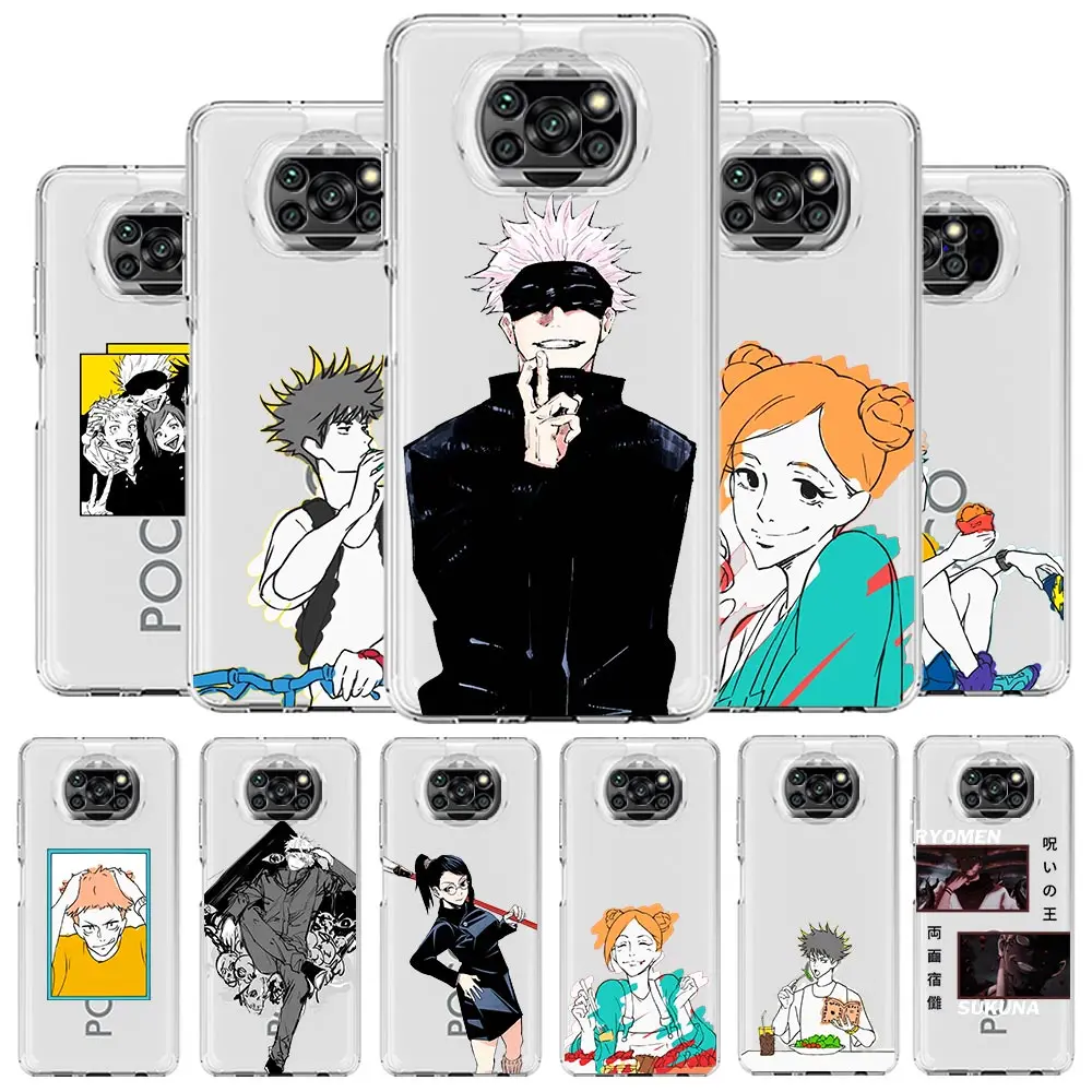 

Gojo Satoru Jujutsu Kaisen Phone Case For Xiaomi Mi 12T 10 12 Lite 11 Ultra 11X 11T Pro 11i Poco X4 X3 NFC F3 F4 M3 M4 Cover