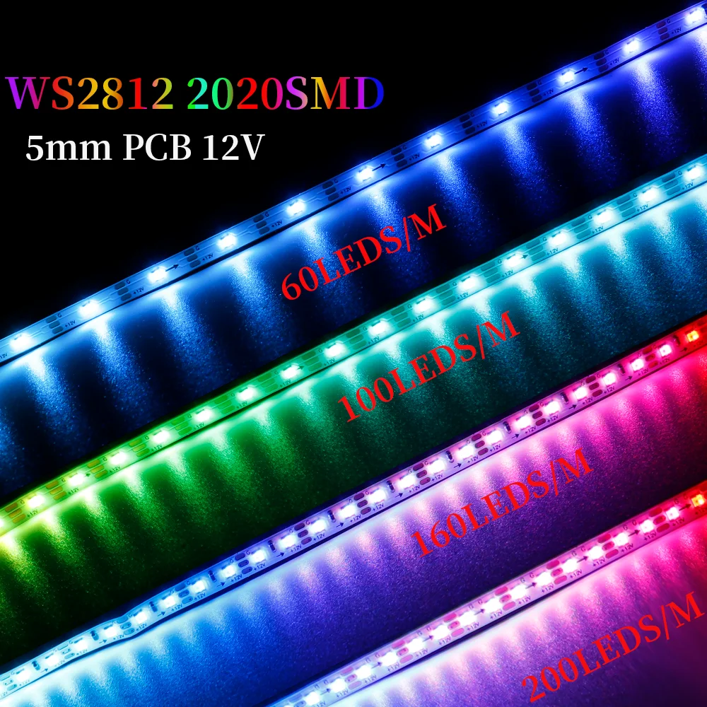 

Xnbada WS2812 адресable RGB светодиодная лента 5мм