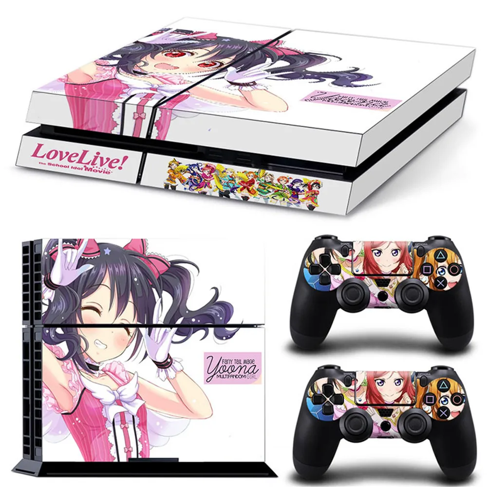 Виниловая наклейка Lovelive для консоли PS4 чехол ps4 4 + 2 контроллера | Наклейки