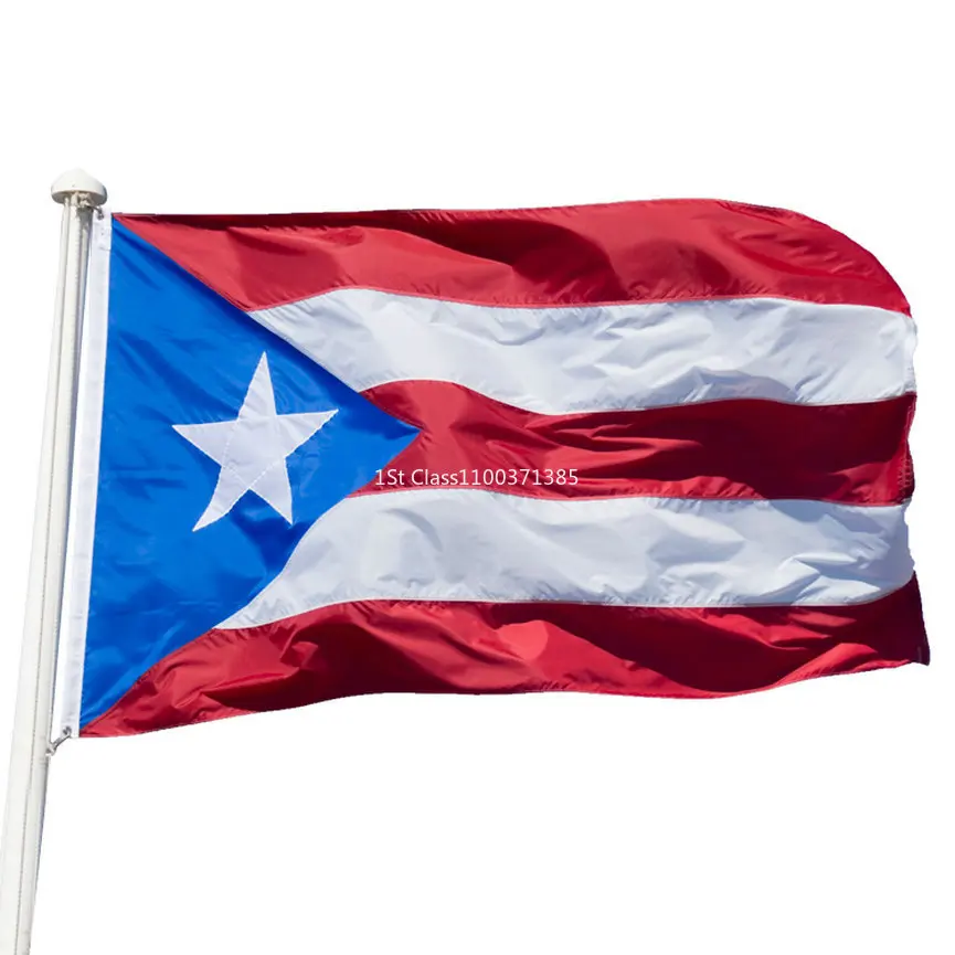 

Puerto Rico Flag 3x5FT 90x150cm Hanging Puerto Rican National Flags Polyester Banner For Decoration
