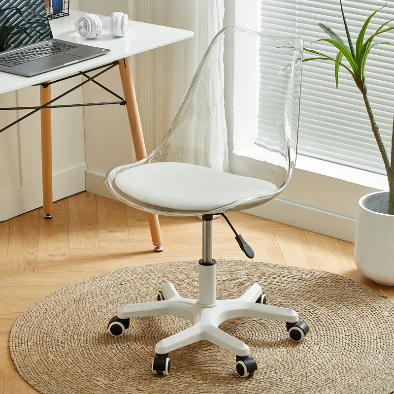

Дизайнерское офисное кресло с колесами, удобное поворотное офисное кресло с роскошной основой, офисная мебель в скандинавском стиле